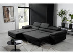 Divano letto in tessuto nero - dlz1766567770896