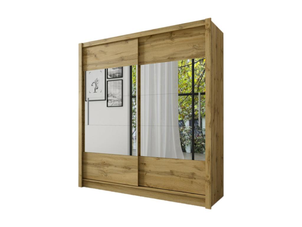 Armadio in legno di quercia marrone