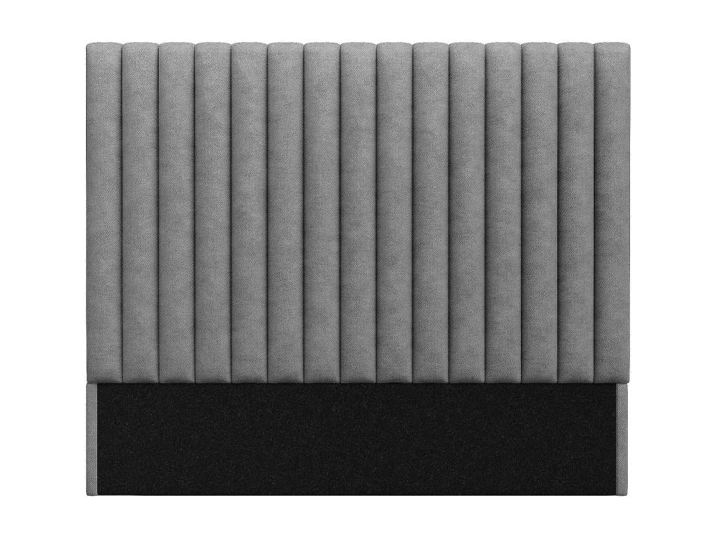 Letto in tessuto grigio