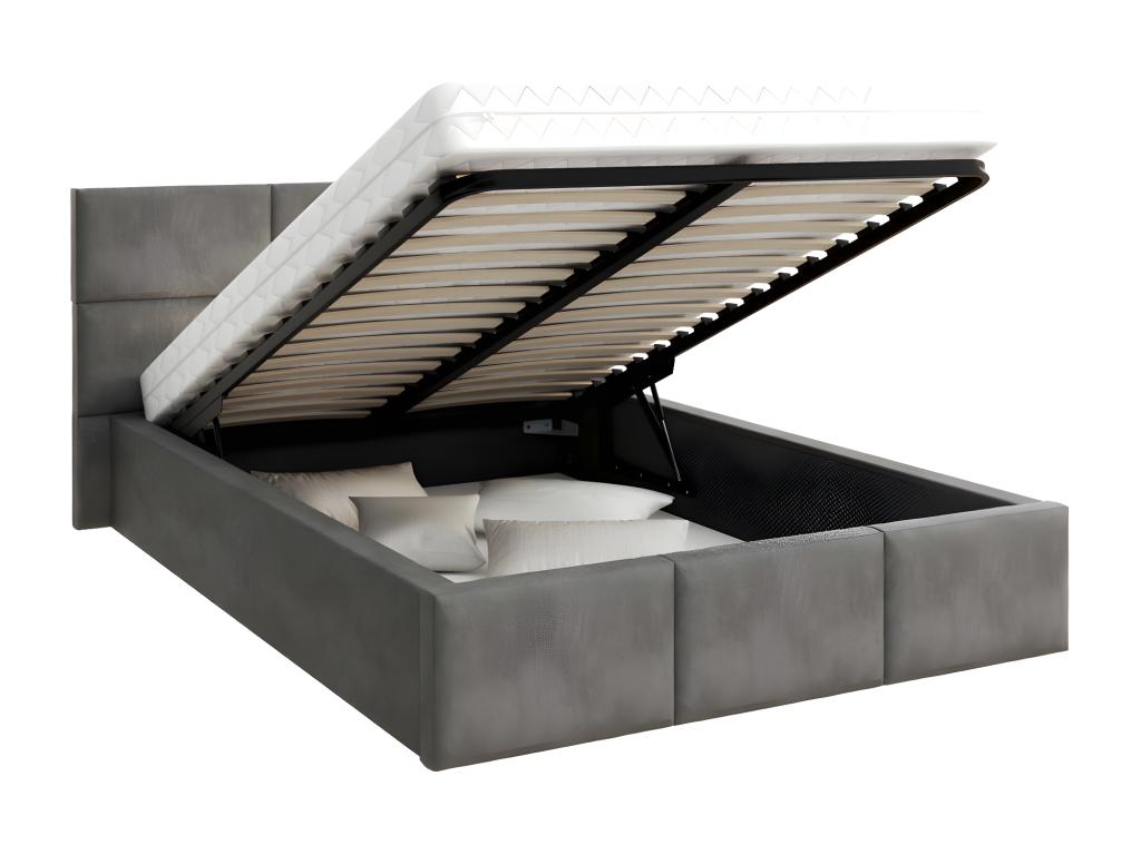 Letto antracite, 140 x 190 cm