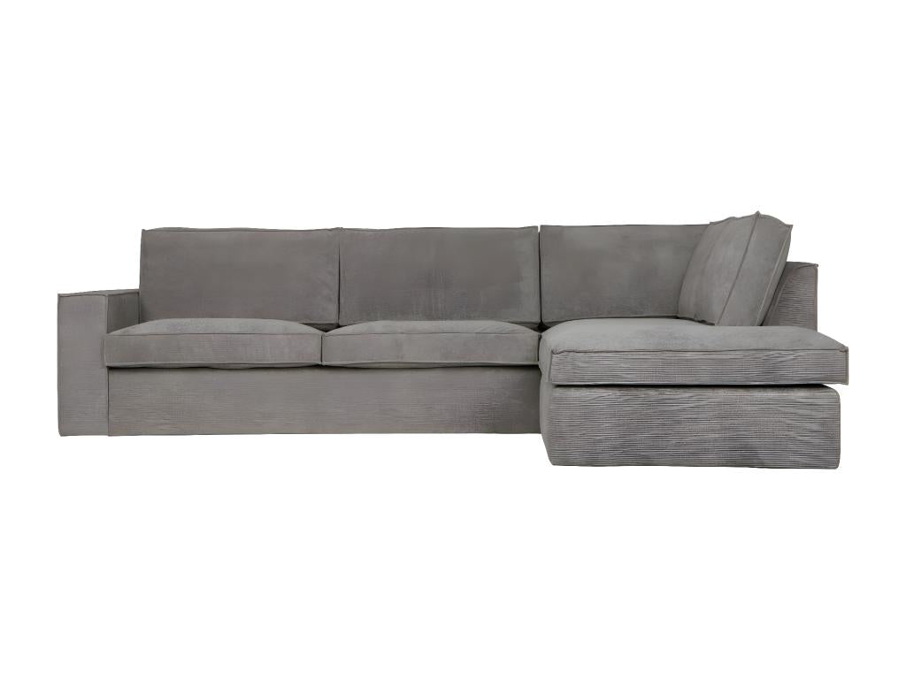 Divano in velluto grigio