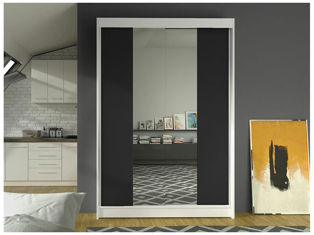 Armadio nero, 200 x 120 x 58 cm