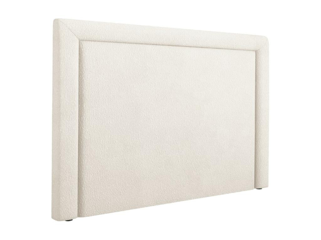 Letto in tessuto Boucle beige, 200 x 8 x 120 cm