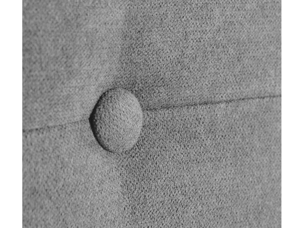 Letto in tessuto grigio, 135 x 50 cm