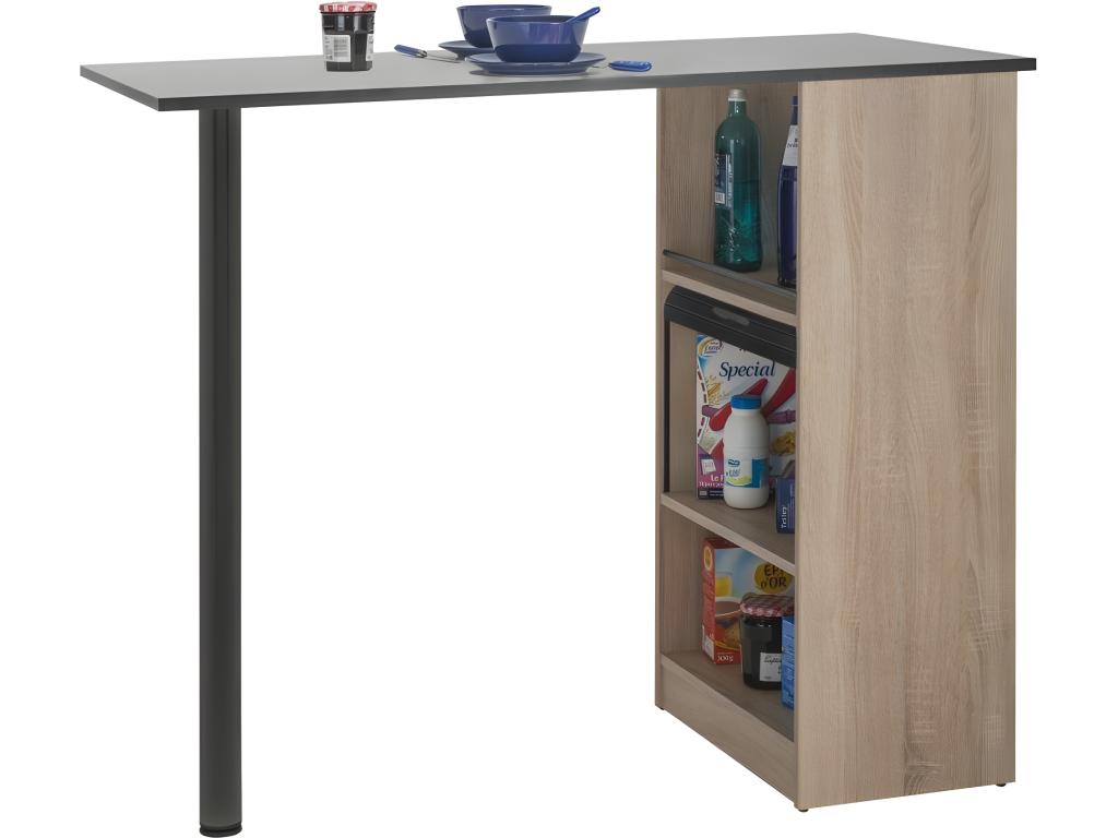 Tavolo in legno di quercia marrone