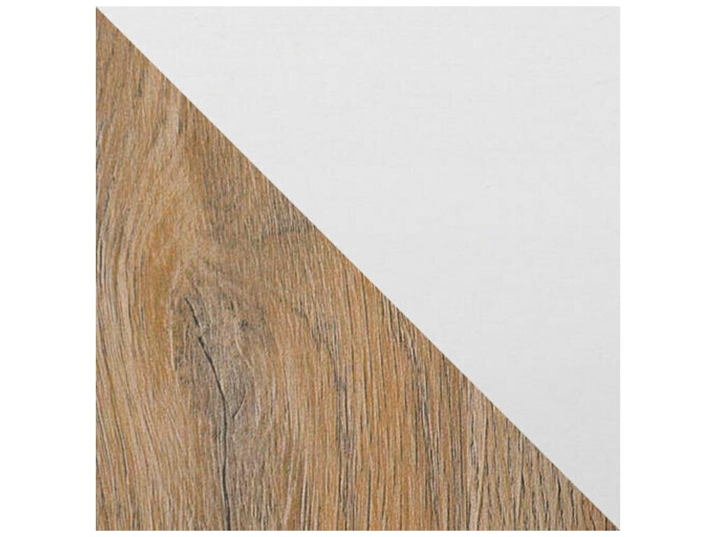 Tavolo in legno di quercia marrone, 75 x 80 x 140 cm