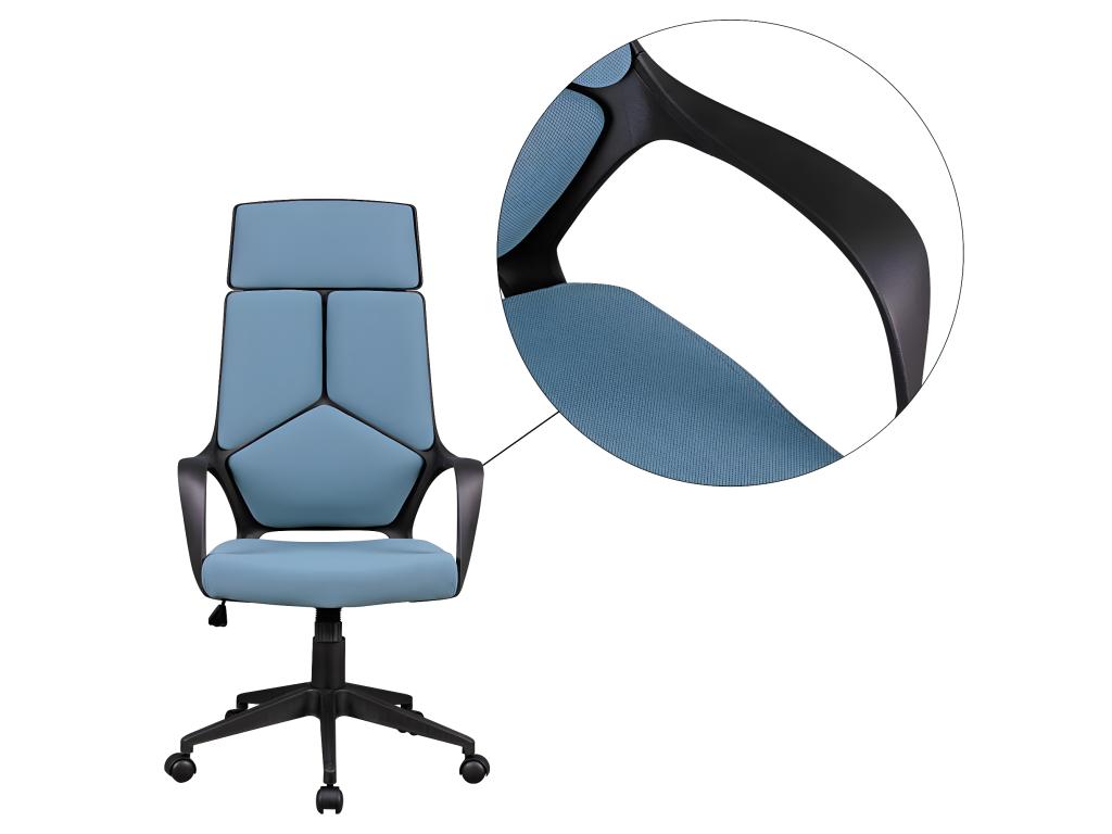 sedia in tessuto blu