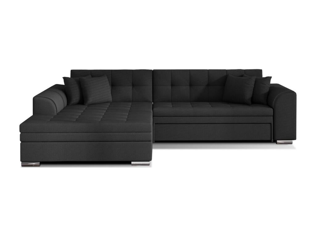 Divano letto in tessuto nero