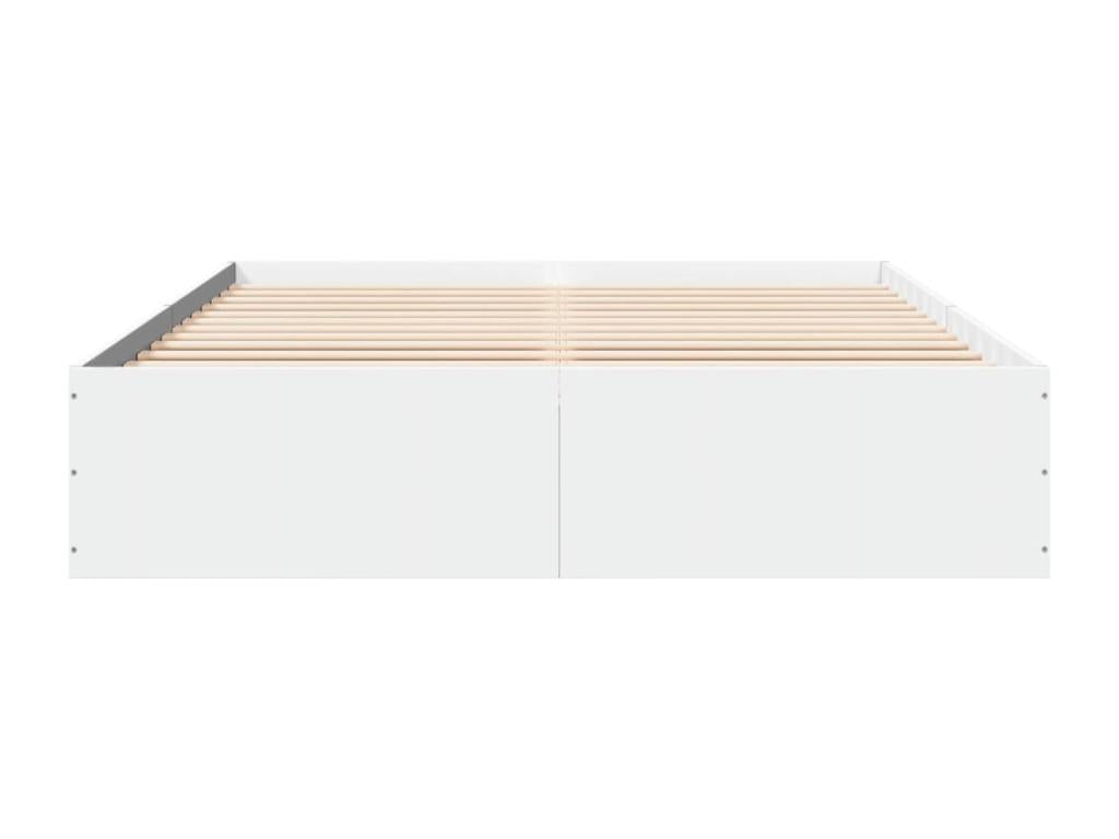 Struttura letto in legno ingegnerizzato bianco, 160 x 200 cm