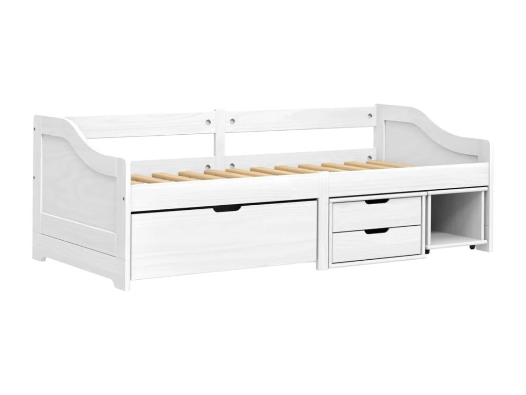 Letto in legno di pino bianco, 90 x 200 cm