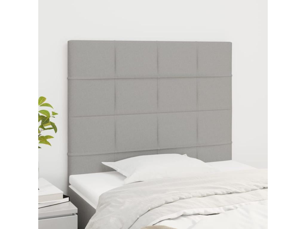 Letto in tessuto grigio, 80 x 5 x 78 cm