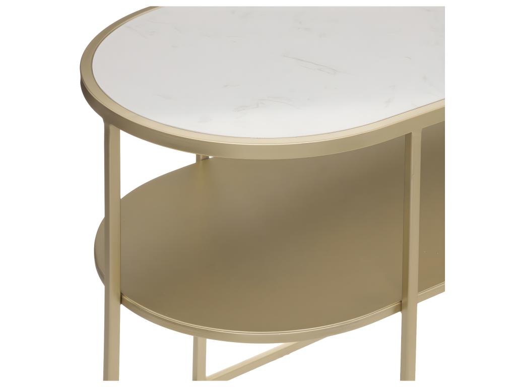 Tavolo in metallo dorato