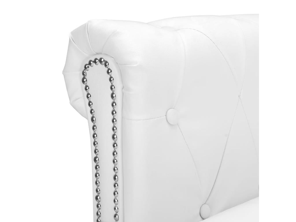 Divano in pelle bianca