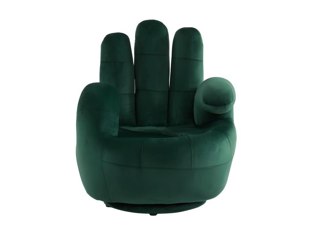 Poltrona in velluto verde - dlz1766567758347