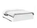 Struttura letto in legno ingegnerizzato bianco, 160 x 200 cm