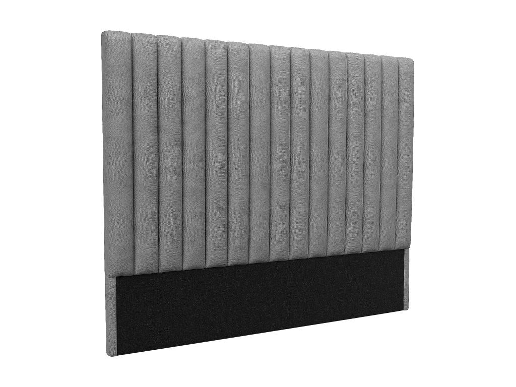 Letto in tessuto grigio