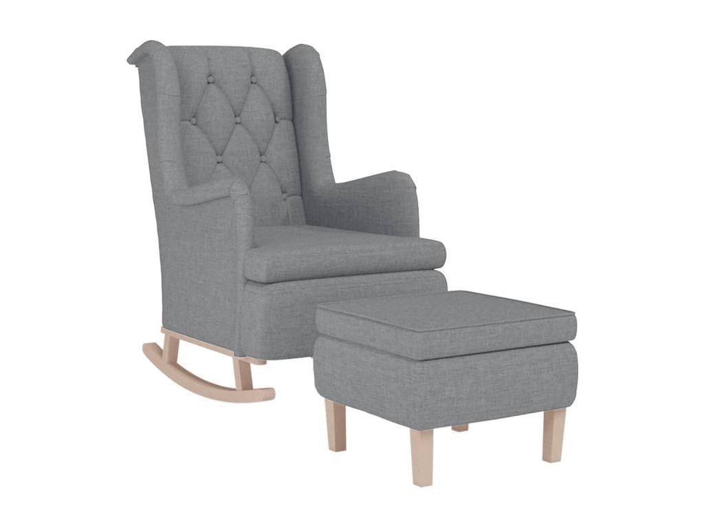 Poltrona in tessuto grigio - dlz1766568602338