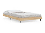 Letto in legno ingegnerizzato naturale, 90 x 190 cm