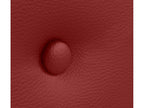 Letto in similpelle rossa, 90 x 105 cm