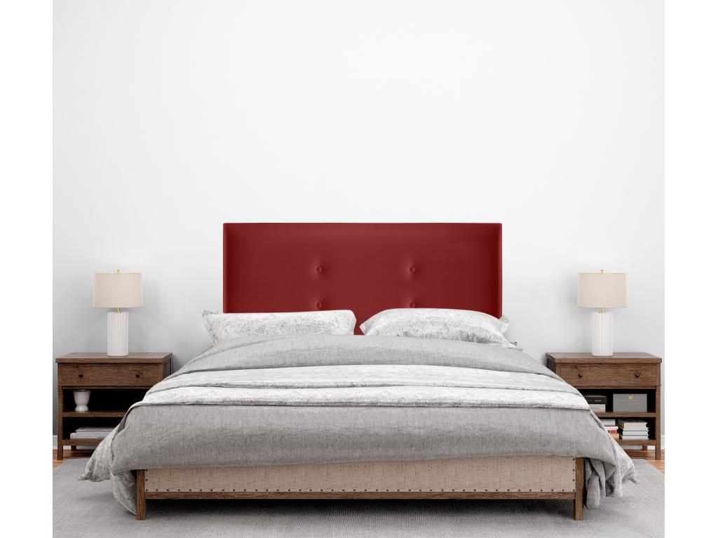 Letto in similpelle rossa, 90 x 105 cm