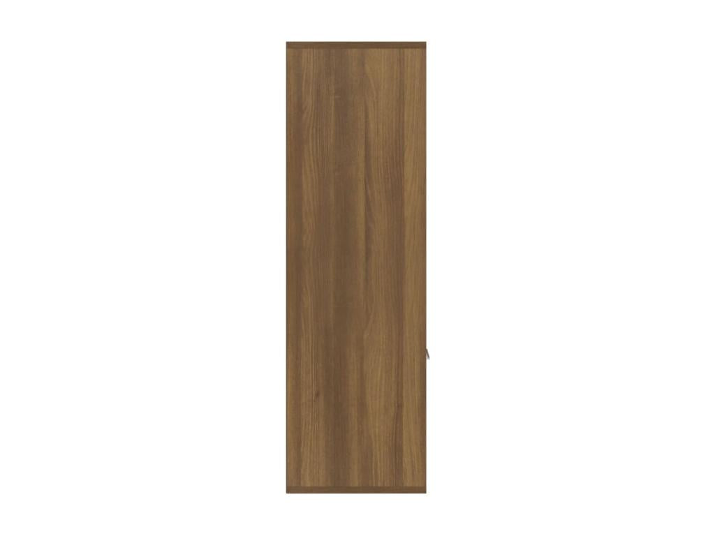 Armadio in legno di rovere marrone, 98 x 30 x 98 cm