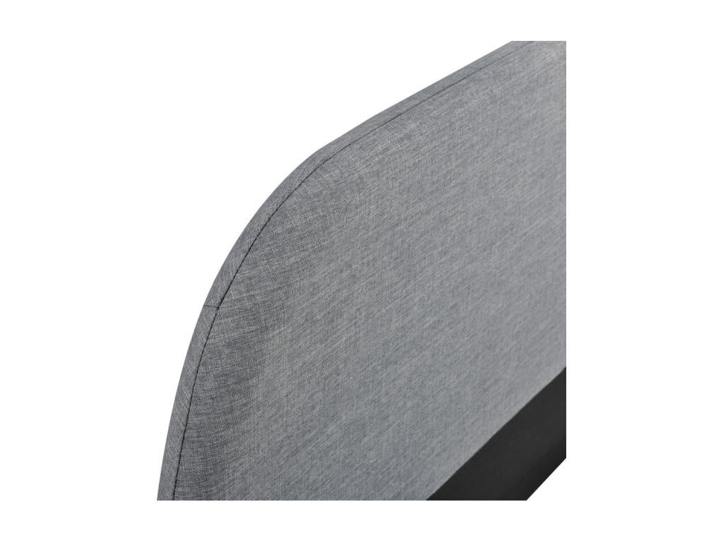 Struttura del letto in tessuto grigio