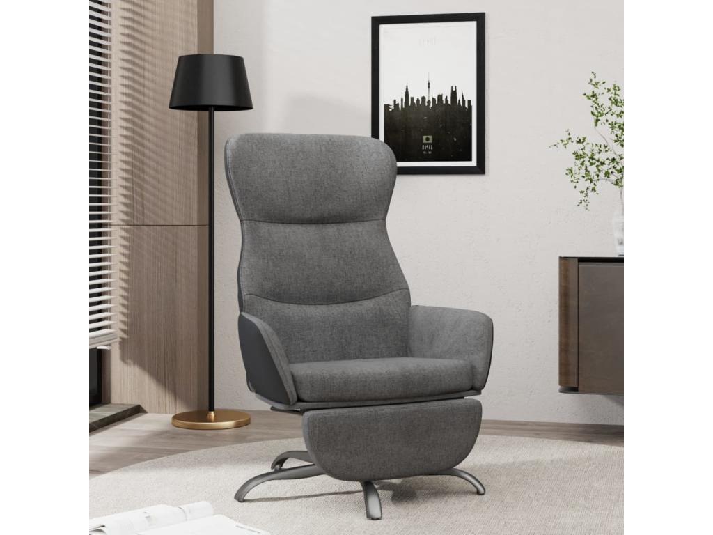 Sedia in tessuto grigio