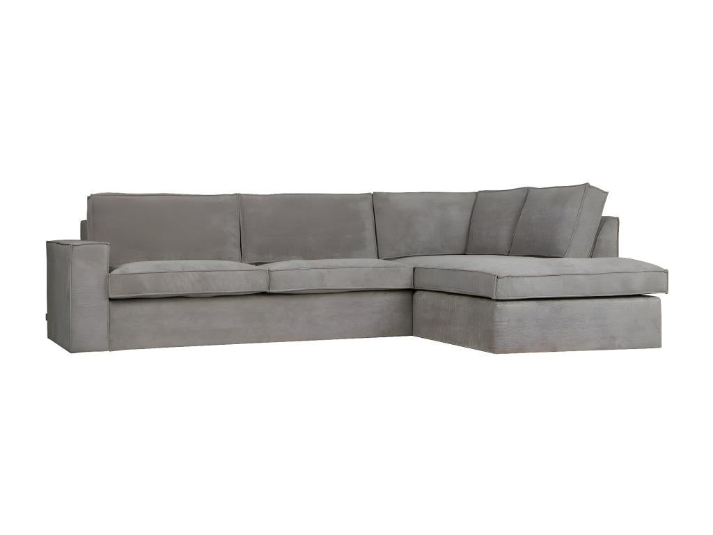 Divano in velluto grigio