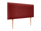 Letto in similpelle rossa, 90 x 105 cm