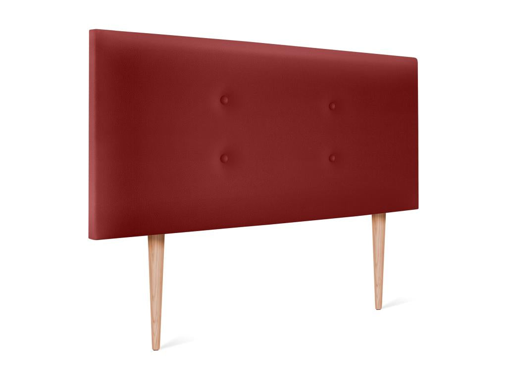 Letto in similpelle rossa, 90 x 105 cm