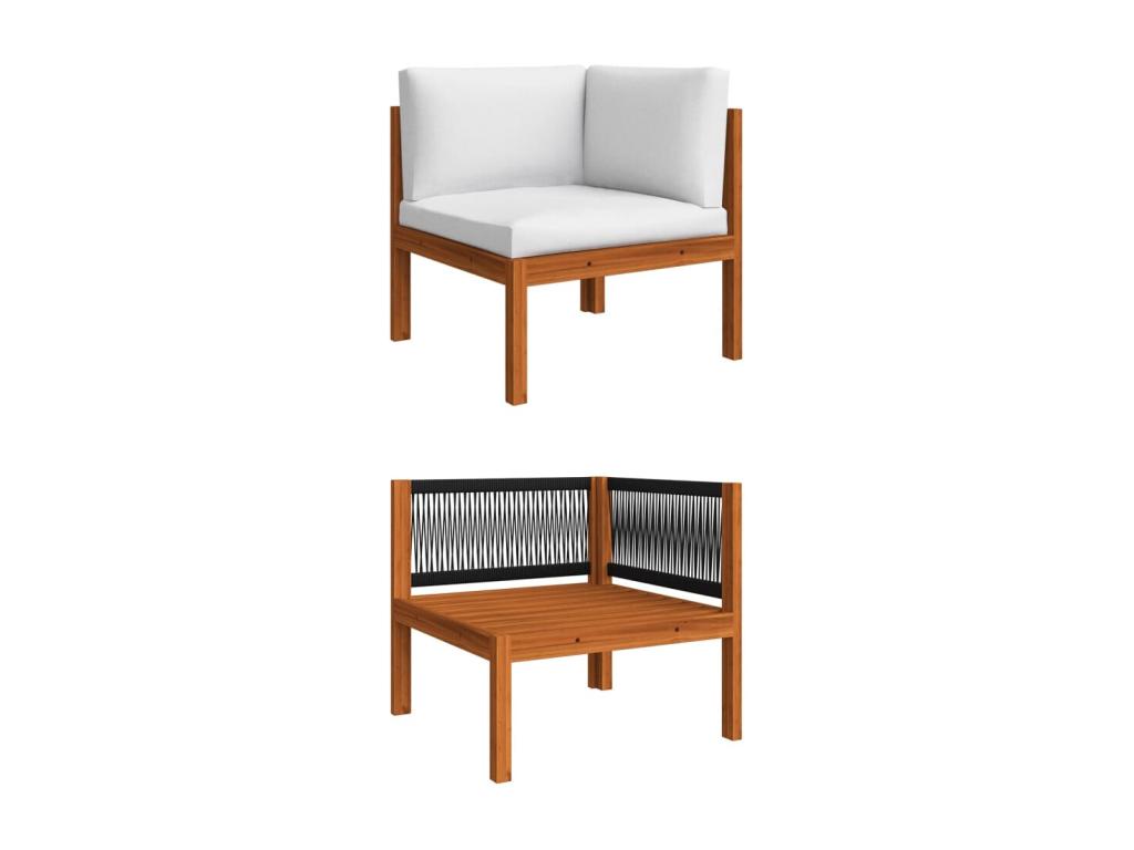 Set di mobili da esterno marroni, 65 x 65 x 60 cm